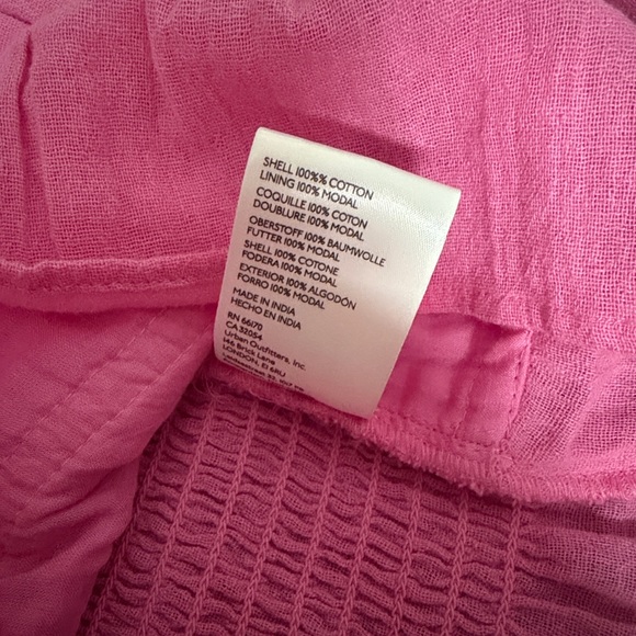 Free People Vibrant Pink Long Sleeve Crop Top - Picture 7 of 9